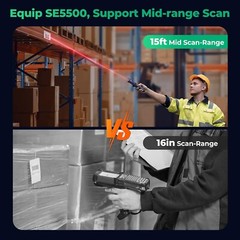Long-range Android Barcode Scanner – 1D/2D/QR, Wi-Fi BT – NIB