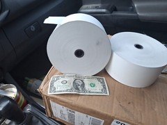 3 1/8″ X 815′ Unbranded Thermal ATM Heavyweight Thermal Receipt Paper (2 Rolls)