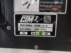 CTM ZEBRA 3600ST-ZE500-4-3 AUTOMATIC PRINTER M6489