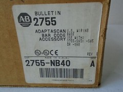 Allen Bradley 2755-NB40 Adaptascan Barcode Wiring Base