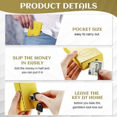 1 Pack Metal Box for Gamblers Pocket Sized Winner Bank Gambling Casino Cash Box