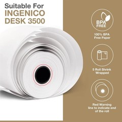 Thermal Paper Rolls for Ingenico Desk 3500, Desk 5000, Move 5000, , , DX8000 …