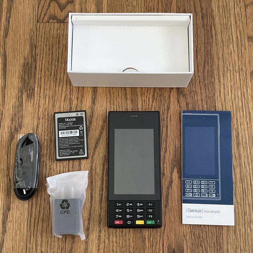Genius Powered by BBPOS Wireless Hand Held Device Credit Card Reader POS
