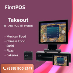 Brand New Complete POS System Retail Restaurant Takeout Cafe Bars