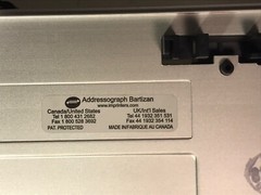 VTG Addressograph Bartizan 4850 Manual Card Imprinter Short/Long Sales Drafts