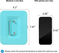 Multi-Purpose Cash Box with Key Lock – Secure Storage for Cash & Medications