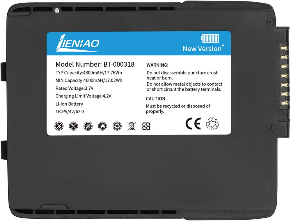 For Zebra Scanner Battery TC77 BT-000318 [New Version 4800Mah] for Zebra TC77 B