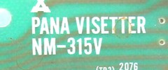 PANA VISETTER NM-315V PC Board