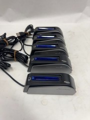 Lot of 5 ID Tech USB Hybrid Swipe HID MSR & EMV Magnetic Card Reader IDEM-241AP