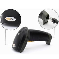USB Laser Barcode Scanner Wired Handheld Bar Code Scanner Reader Black
