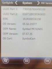 Zebra Symbol MC92N0, Windows WEH6.5, SE4500 1D/2D Imager, 53key mobicontrol