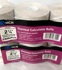 NCR Thermal Calculator Rolls 2 1/4″x 165′ 2 Packs For TI AIMS Hanimex Rockwell