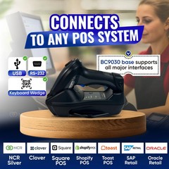Handheld Industrial 1D/2D Barcode Reader w/Bundle🔸Similar to Datalogic PM9600🔸