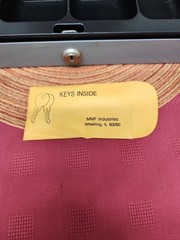 MMF Industries Grey Metal Cash Box With Tray And Keys 11.5 In X7.75 In EUC