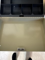 MMF Industries Metal Cash Box Bill and Coin Tray-Combination Lock Nice Shape