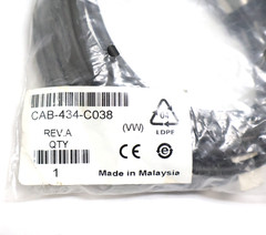 Lot of 2 Datalogic CAB-434-C038 Scanner Data Transfer Cable