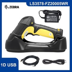 Symbol LS3578-FZ20005WR Rugged Bluetooth Cordless Barcode Scanner with Cradle