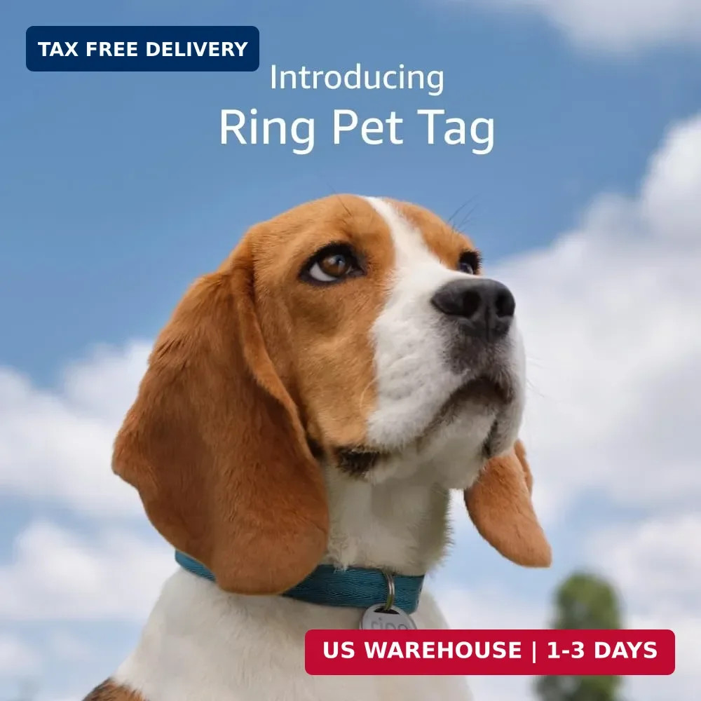 Ring Pet Tag | Easy-to-use tag with QR code | Real-time scan alerts | Shareable
