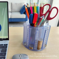 Coin Counter Change Sorter｜Pen & Pencil Holder as Desk Organizer｜Piggy Bank f…