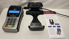 First Data FD-35 Credit Card Reader EMV NFC Pin Pad DRE3-4 W/Base *Fast Shipping