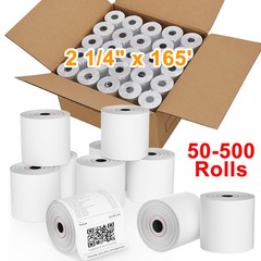 50-500 Rolls Case 2 1/4″ x 165′ Thermal Cash Register Credit POS Receipt Paper