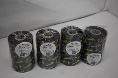 Genius Inkanto AWR1 Wax Ribbon 110mm x 450m Black Label Printer Roll Pack of 4