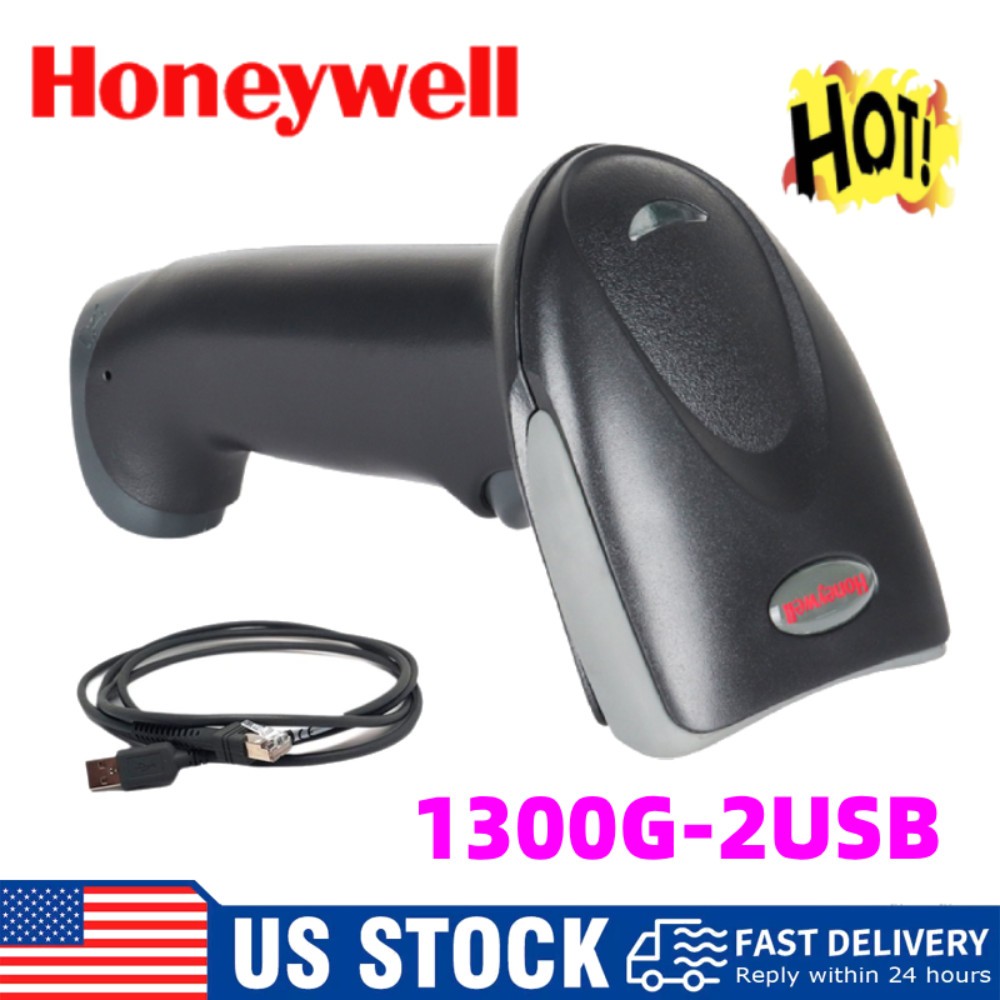Honeywell Barcode Scanner Hyperion 1300G-2USB 1D Handheld Reader With USB Cable