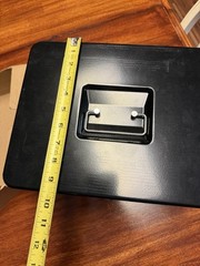 Secure Cash Box with Lock and Tray – Ideal for Yard Sales and Small Businesses