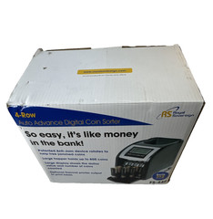 New Royal Sovereign FS-44P 4-Row Dynamic Digital Coin Sorter 800 Ct Hopper