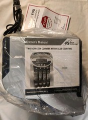 Royal Sovereign FS-2D Digital Coin Counter 2 Row Large Coin Capacity NEW