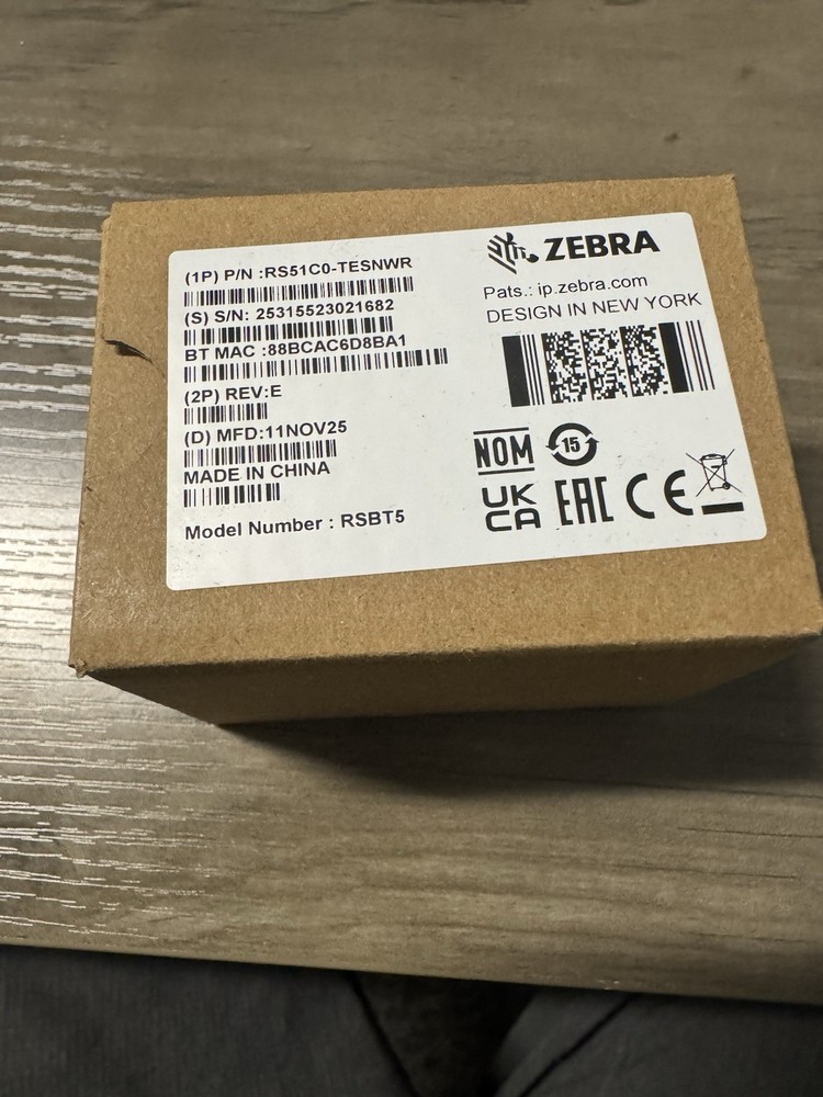 🚨“New” Zebra RS5100/RSBT5 Finger scanner RS51C0-TESNWR – Battery Included🔥😱