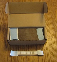 500 SELF SEALING BROWN $5000 CURRENCY STRAPS MONEY BILL BANDS PMC BRAND BAND