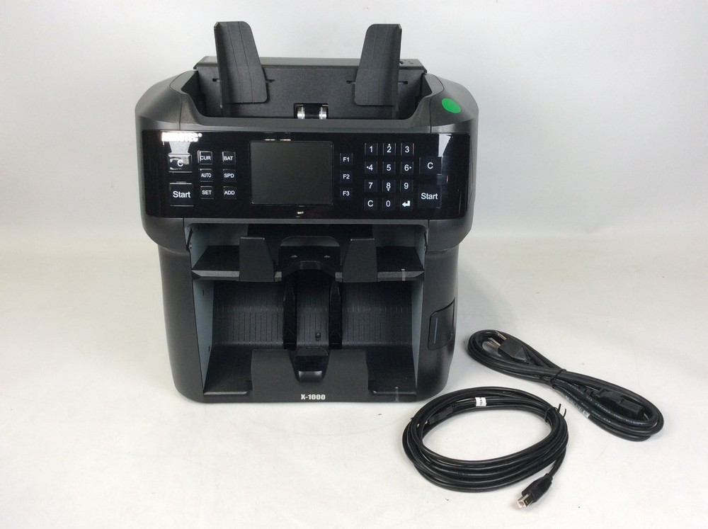Amrotec X1000 High-speed Mixed Denomination Currency Counter Sorter Advanced ^