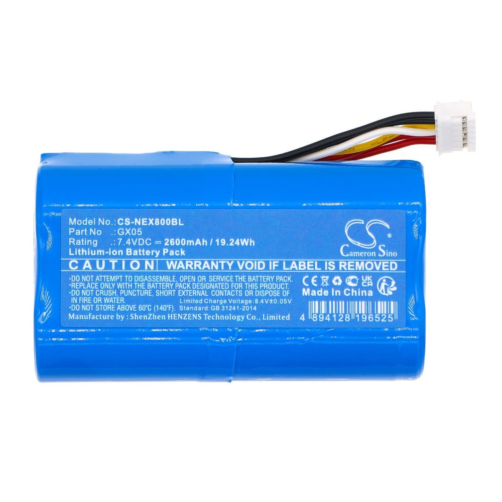BATTERIE 2600mAh Type GX05 WHB02-2600 (6 Pin) For NEXGO N86, WizarPOS Wizar Q2