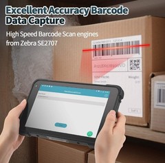 MUNBYN Rugged Android Tablet Scanner IRT01, 8-inch Tablet Android 10