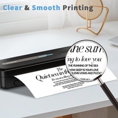 8.5 x 11 inch Thermal Paper 2 Rolls Quick-Dry US Letter Size Thermal Printer …