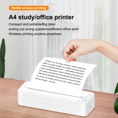 A4 Portable Paper Printer Thermal Printing Wireless BT Compatible with iOS B9T5