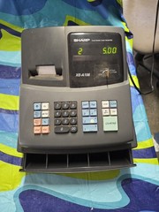 Sharp XE-A106 Electronic Cash Register FOR PARTS or REPAIRS. SEE PICS.