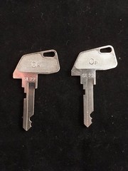 TEC CASH REGISTER, OP KEY, #SL22, SET OF 2
