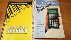 Lot of 2 Worth Data Tricoder model T54 bar code scanners with manuals & Box 2005