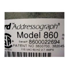 Datacard Addressograph 860 Desktop Electric Plastic Card Imprinter #2