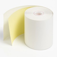 3 1/4″ x 90′ 2-Ply White/Yellow Receipt Printer Paper 50 Rolls 3.25″ Wide