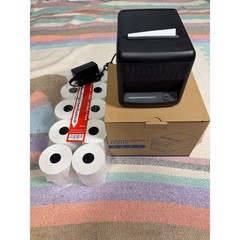 Milestone 80mm Thermal POS Receipt Printer Bundle w/ 10 Paper Rolls USB Ethernet