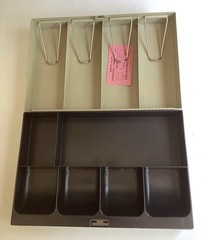 Vintage MMF Industries 10 Compartment Steel Combination Lock Cash Box
