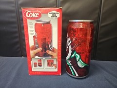NEW Coca-Cola Motorized Coin Sorter Light Up Can Shaped W/ Box