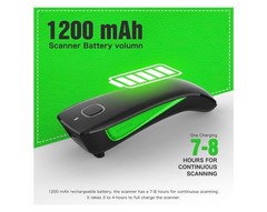 NETUM Mini Barcode Scanner Bluetooth Small Portable USB Bar Code Green C740