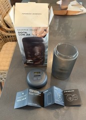 Sharper Image Digital Coin Counting Jar