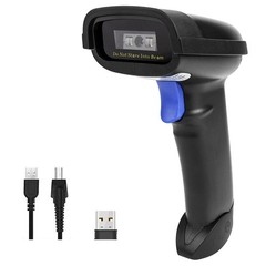 NT-1228BC Bluetooth & 2.4G Wireless Barcode Scanner for PC, Mac, Android