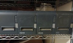 EPSON TM-T88V M244A POS PARALLEL THERMAL RECEIPT PRINTER W power supply MICROS