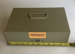 Vintage MMF Industries 10 Compartment Steel Combination Lock Cash Box